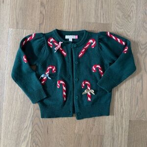 Pink Chicken Candy Cane Constance Sweater - Size 4Y